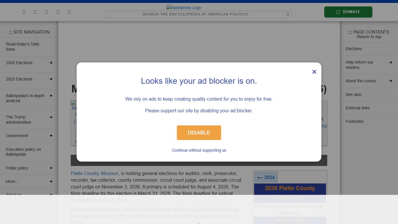 Municipal elections in Platte County, Missouri (2026) - Ballotpedia